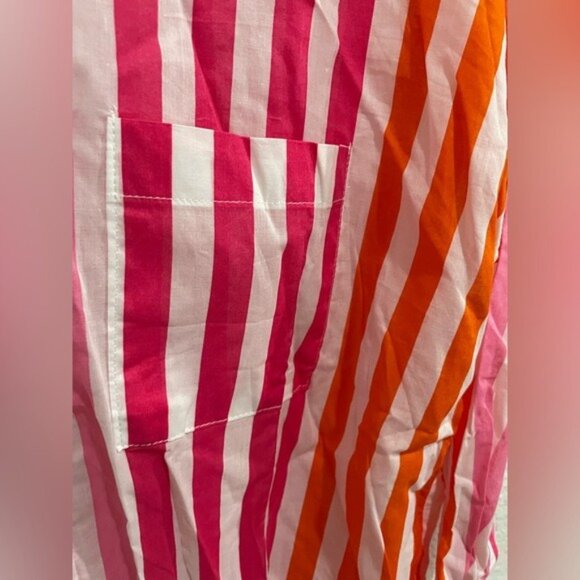 Beach Riot Pink and Orange Striped Swim Coverup - Picture 4 of 8
